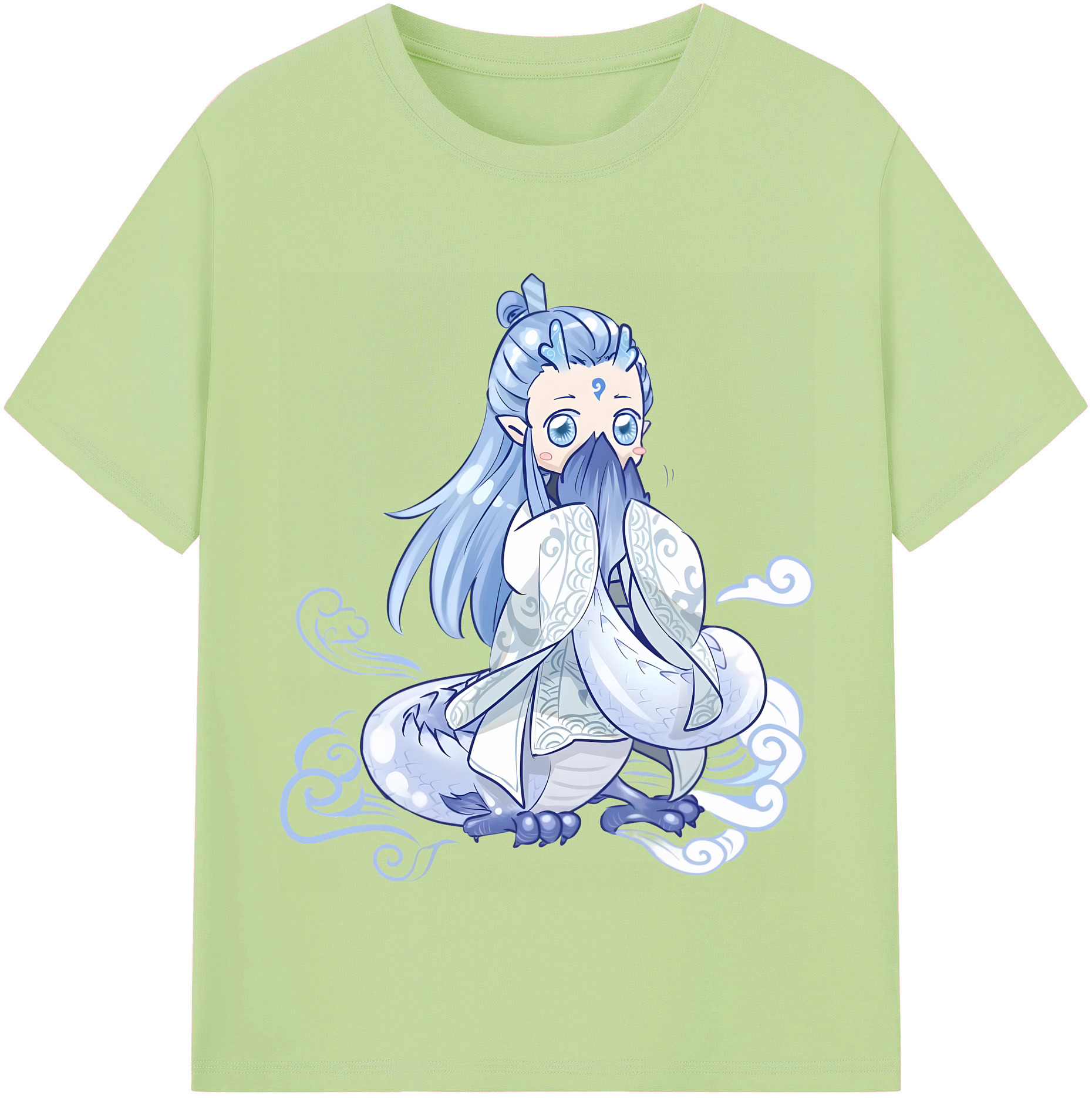 （画像用） Ne Zha 2 ナタ 魔童の大暴れ 綿100％半袖Tシャツ（フロントプリント）